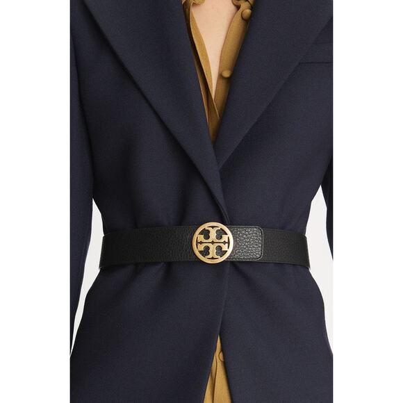 Tory Burch 1.5-Inch Miller Reversible Logo Belt - Picture 2 of 6